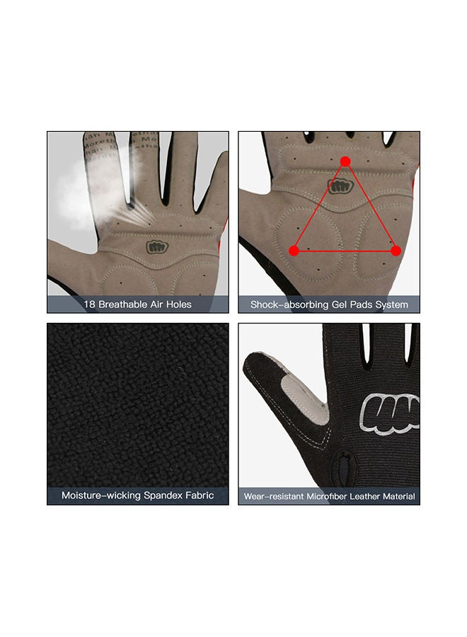 Full Finger Anti Slip Gel Pad Motorcycle MTB Road Bike Winter Cycling Gloves
