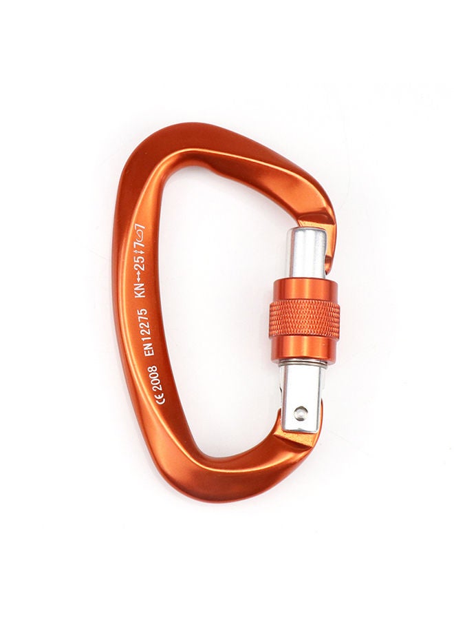 Carabiner With Screw Locking Gate 10x2x6centimeter