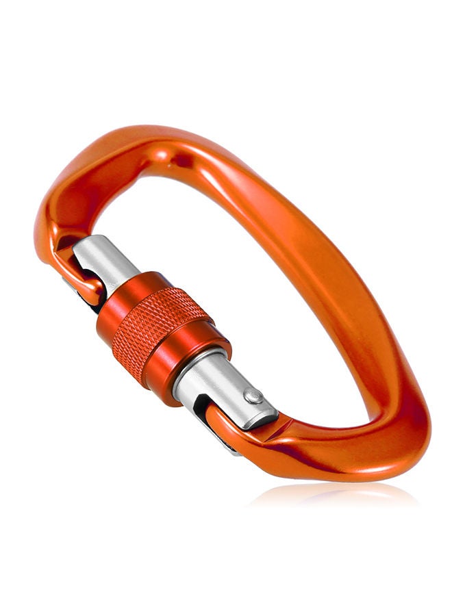 Carabiner With Screw Locking Gate 10x2x6centimeter