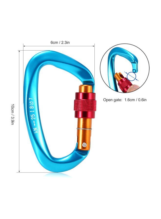 D Shape Screw Gate Carabiner