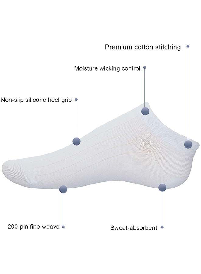 12 Pairs Of Inviable Ankle Socks White 0.34kg