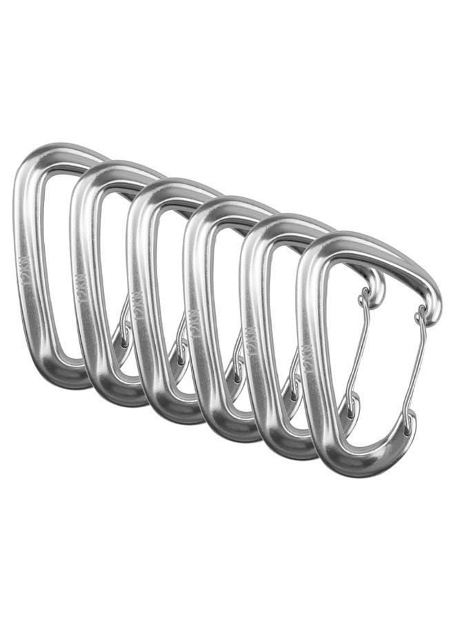 6-Piece Heavy Duty Carabiner Clips Set