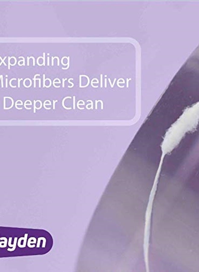 Expanding Dental Floss | 6 Pack | Polar Mint Woven Floss with Anti Tartar Actives for Gentle Care | 180 Yards