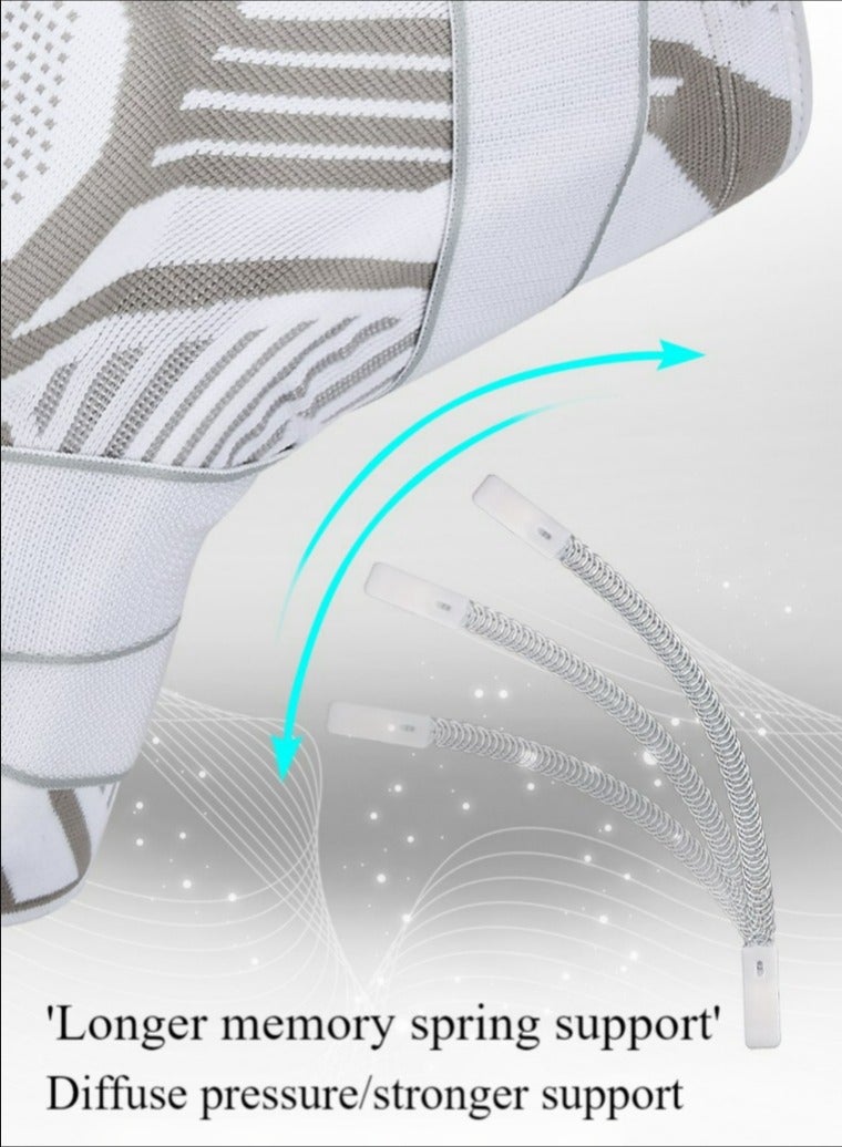 Professional silicone knee brace, men's knee support, women's knee support, suitable for running, anterior cruciate ligament, joints, suitable for people with upper knee circumference 47-56cm - 2 pieces