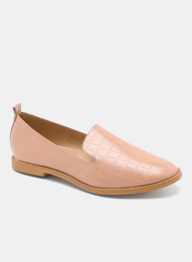 Casual Moccasin Shoes Pink