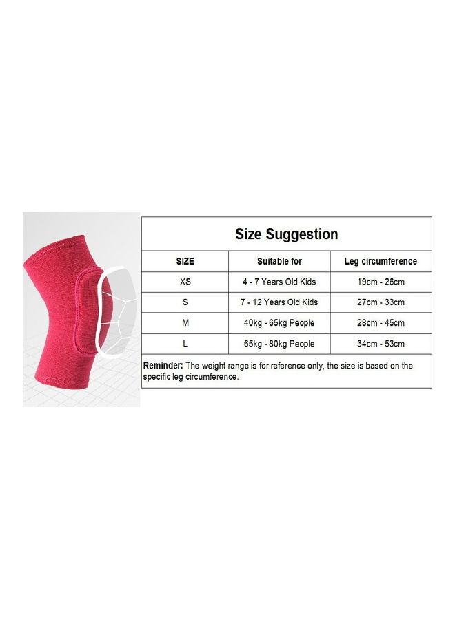 2-Piece Anti-Collision Sponge Knee Pads M