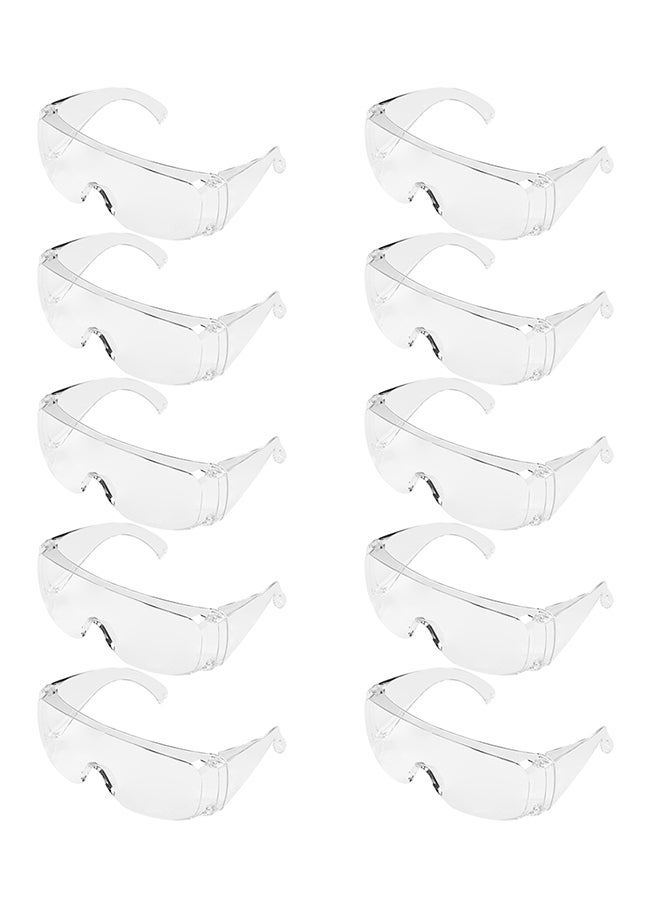 unisex 10-Piece Adjustable Anti-Fog Protective Safety Goggles