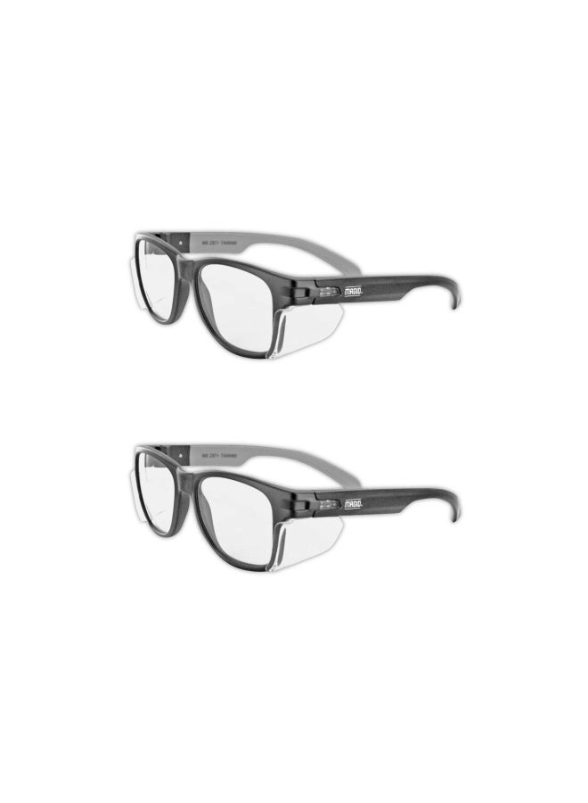 MAGID Y50 Iconic Safety Glasses ANSI Z87 UV Protection and Premium Anti-Fog Coating 2 Pair Y50BKAFC-2 2