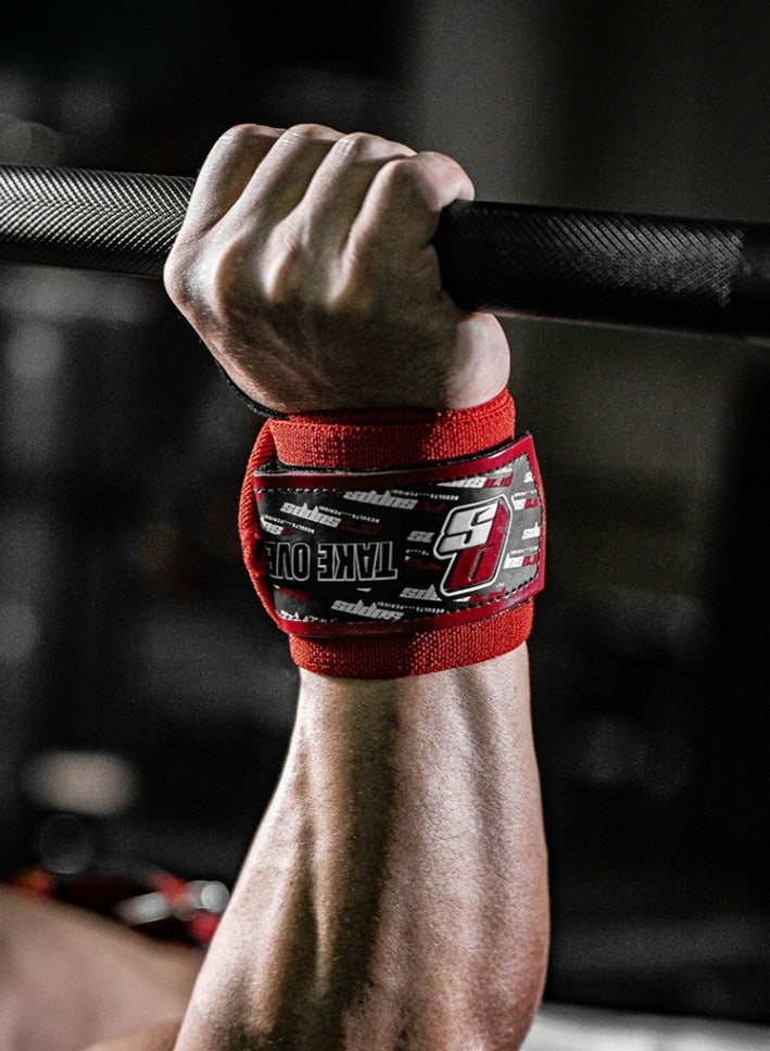 Premium Sling Padded Wrist Strap for Ultimate Comfort and Support, Shoulder Gym Shoulder Strap for Weightlifting, Powerlifting and Gym Workouts - Firm Wrist Support and Protection - Enhanced Performance and Stability - Red