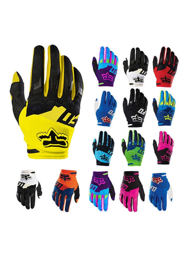 Full Finger Anti Skid Wear Resistance Racing Motorcycle Gloves Cycling Bicycle MTB Bike Riding Purple 22*22*22cm