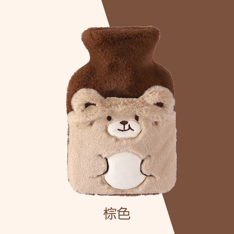 Cartoon Plush Hot Water Bag with Pocket DesignBrown Bear Brown Bear