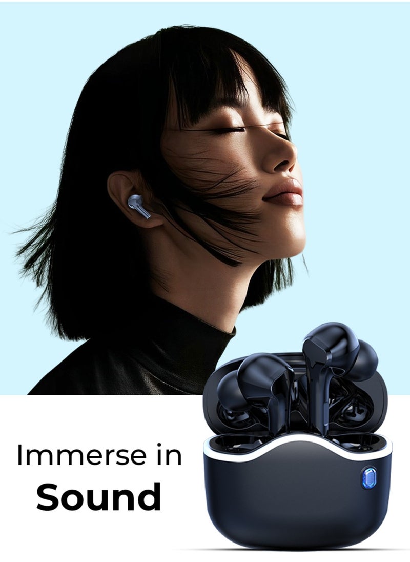 A33 Freedom Wireless Bluetooth Headset - Black | High-Fidelity Sound, Ergonomic Design, Long Battery Life, and Built-in Microphone