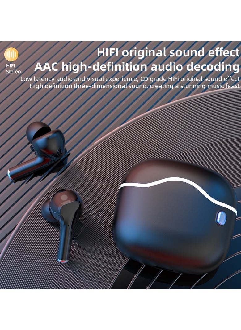 A33 Freedom Wireless Bluetooth Headset - Black | High-Fidelity Sound, Ergonomic Design, Long Battery Life, and Built-in Microphone