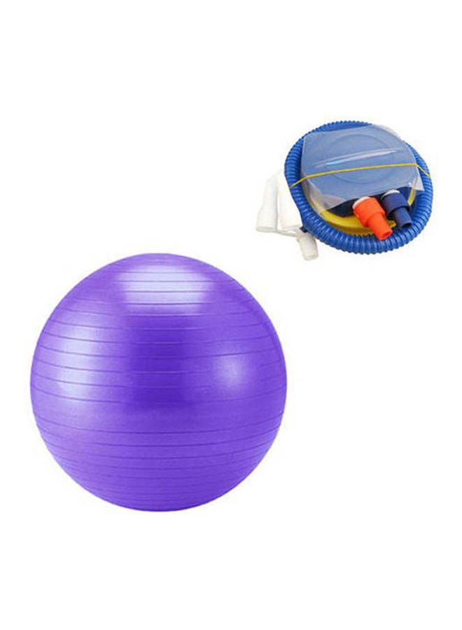 Gym Ball Eercise Fitness Aerobic Yoga Core Muscles Swiss Back Workout Dual Action Pump