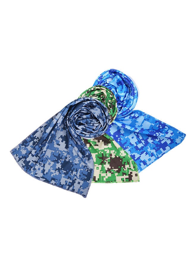 Fashion Camouflage Summer Outdoor Fitness Gym Cool Towel 20 x 10 20cm