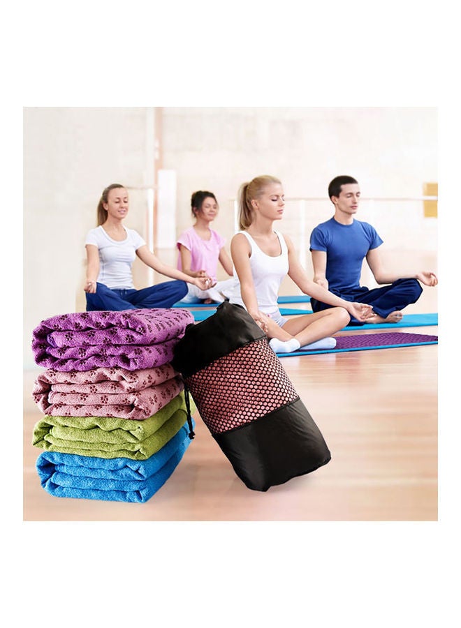 Non Slip Yoga Mat Cover Towel Blanket Gym Sport Fitness Exercise Pad Cushion 20 x 10 20cm