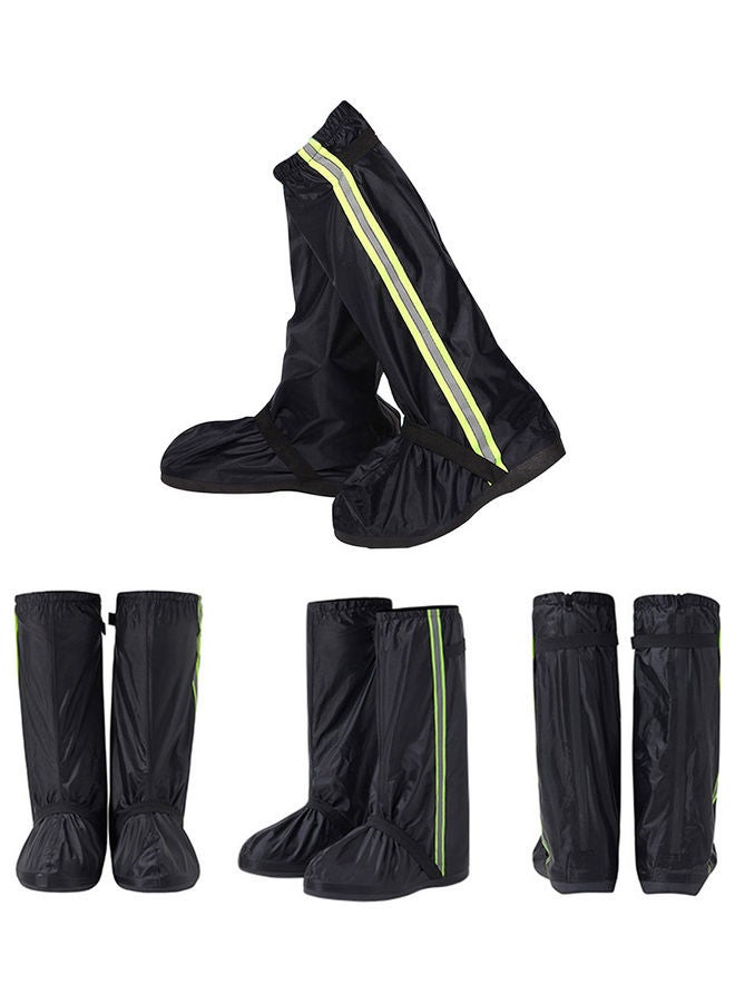 Rain Boot Shoe Covers With Reflective Strips