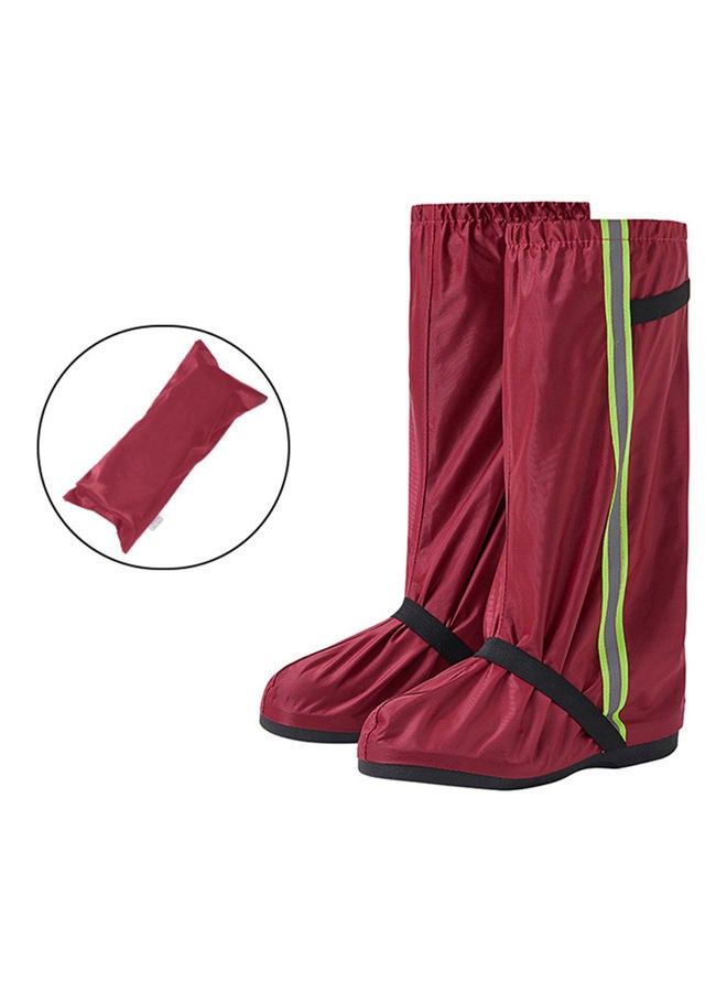 Rain Boot Shoe Covers With Reflective Strips