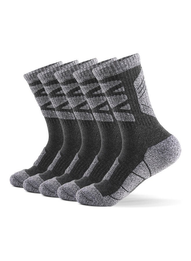 5 Pairs Men's Outdoor Fitness Breathable Sports Socks 27x16x3cm