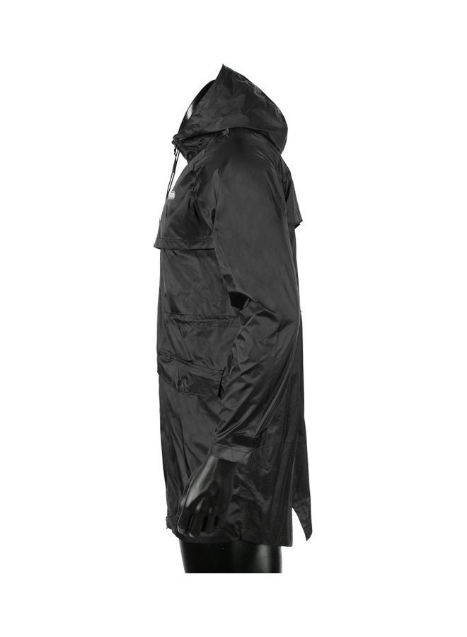 Long Waterproof Hooded Jacket