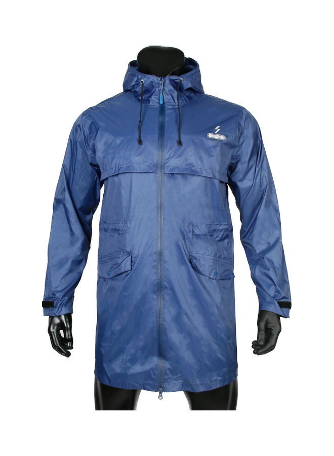 Long Waterproof Hooded Jacket