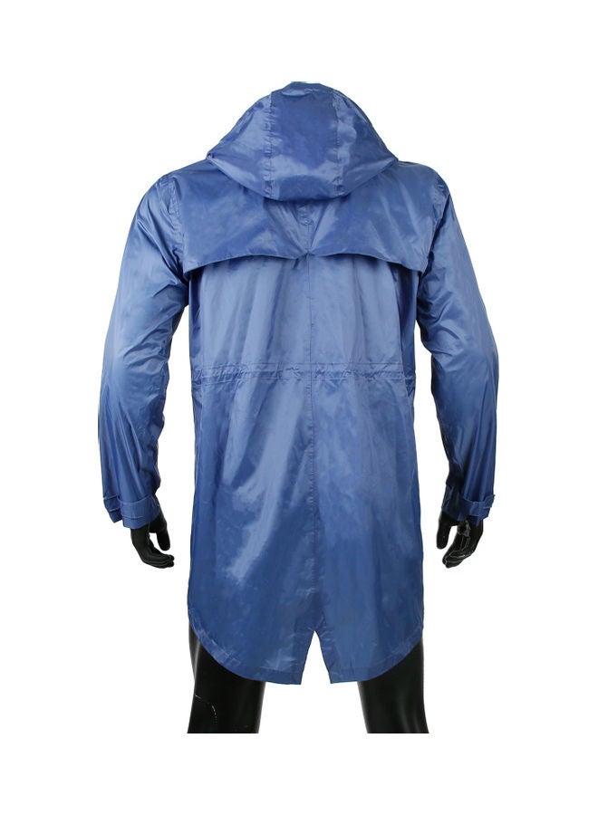 Long Waterproof Hooded Jacket