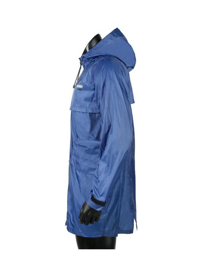 Long Waterproof Hooded Jacket