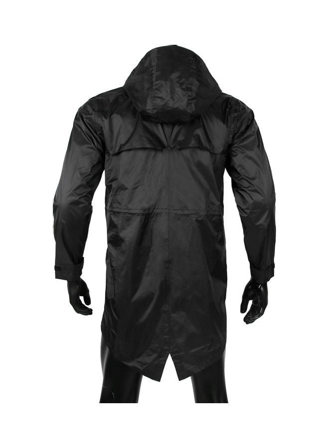 Long Waterproof Hooded Jacket