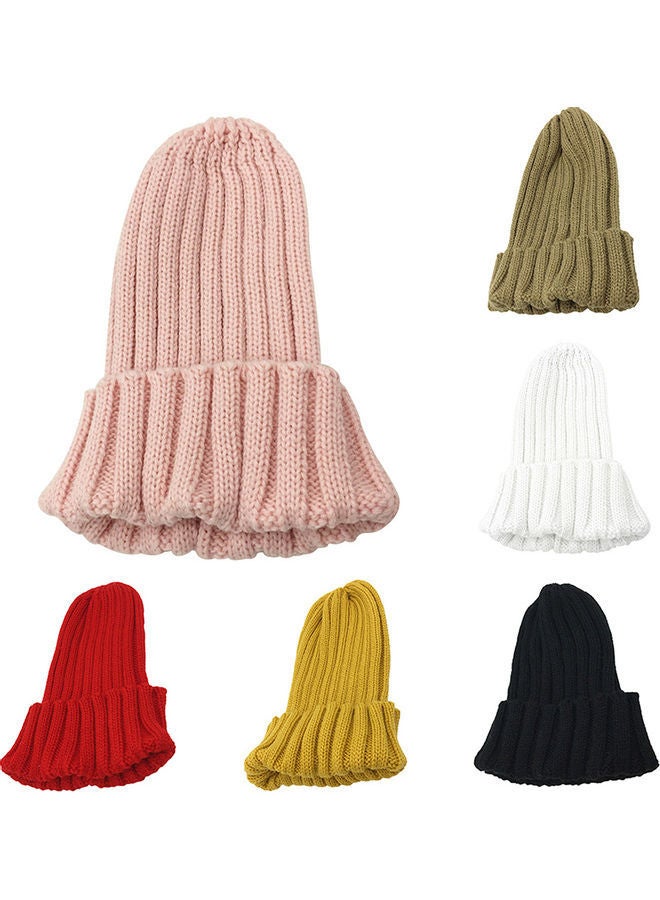 Winter Autumn Women Beanie Knitted Solid Color Hat Warmer Bonnet Casual Cap 0.08kg