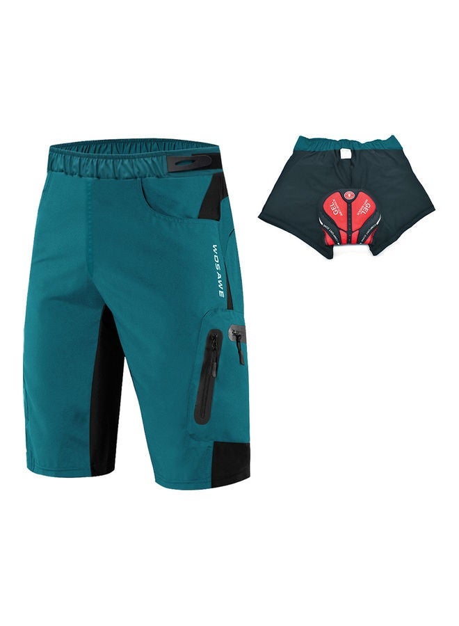 Breathable Gel-Padded 2-In-1 Cycling Shorts