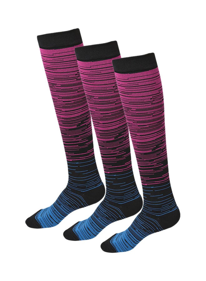 Pair Of 3 Cycling Stockings Socks L