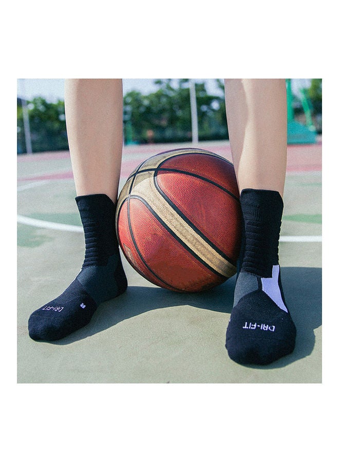 Unisex Professional Deodorant Mid-hose Basketball Sports Socks Stockings 25*25*25cm