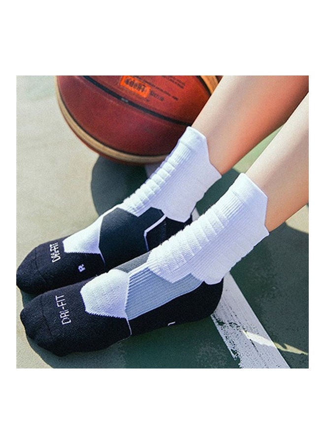 Unisex Professional Deodorant Mid-hose Basketball Sports Socks Stockings 25*25*25cm