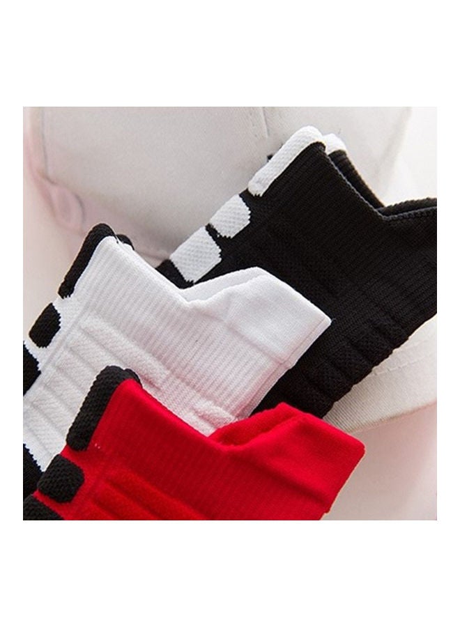 Unisex Professional Deodorant Mid-hose Basketball Sports Socks Stockings 25*25*25cm