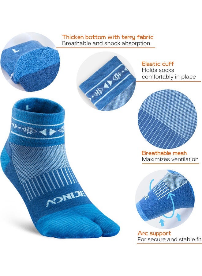 Pair Of 2 Big Toe Anti-Skid Socks L