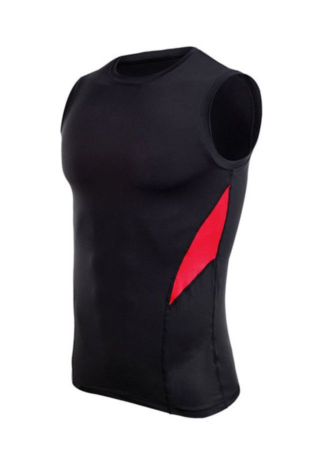 Base Layer Running Vest Black/Red