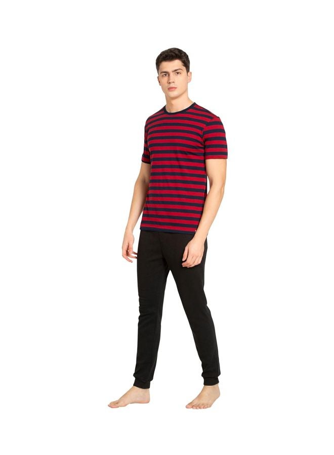 Jockey 2715 Men Super Combed Cotton Rich Striped Round Neck Half Sleeve T Shirt