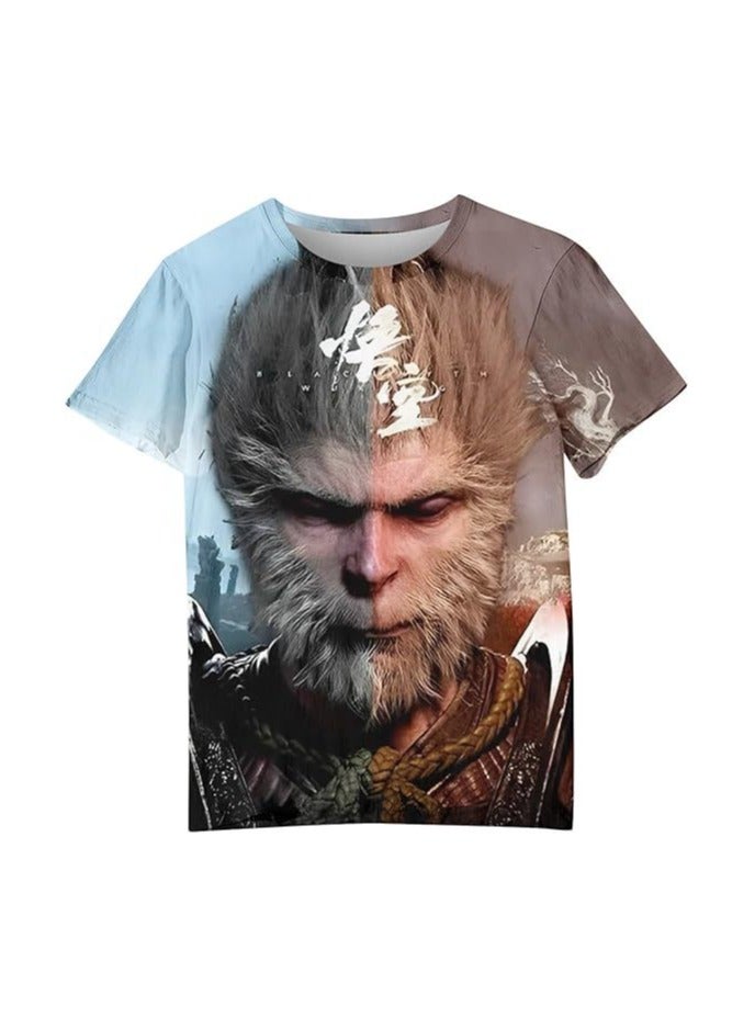 Black Myth: Wukong Men's Short Sleeve 3D Printing