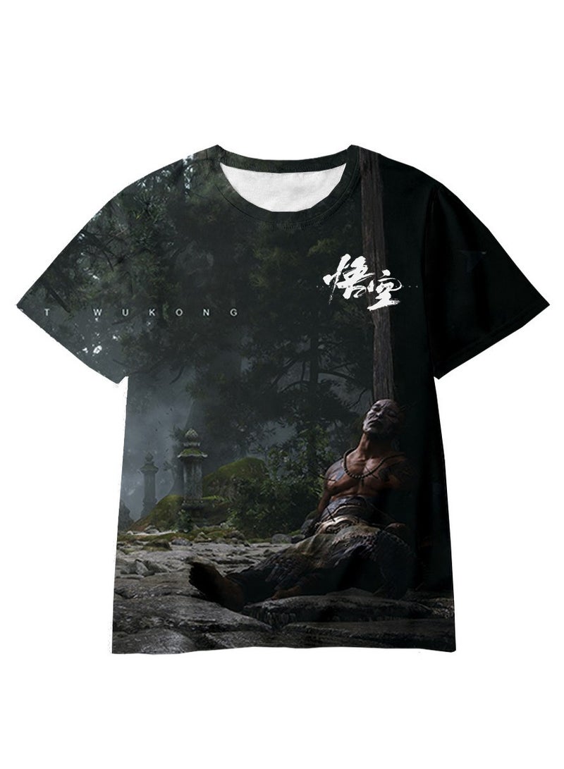 Black Myth: wu kong Men's Short Sleeve 3D Printing