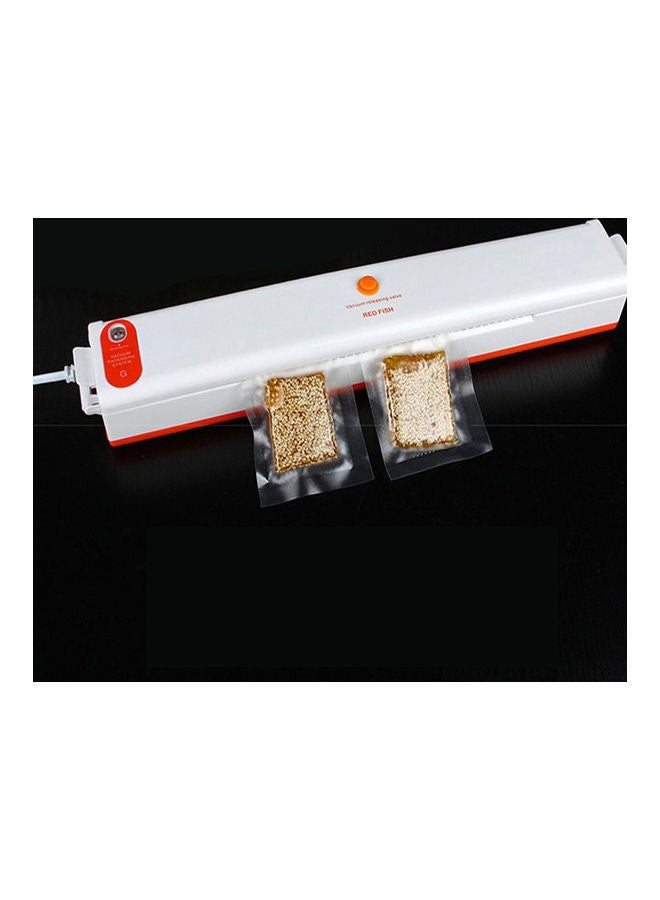 A C110 V 100W Full- Automatic Electric Vacuum Film Sealer Included 10 Pocket Bag White 38.00 x 6.00 10.00cm