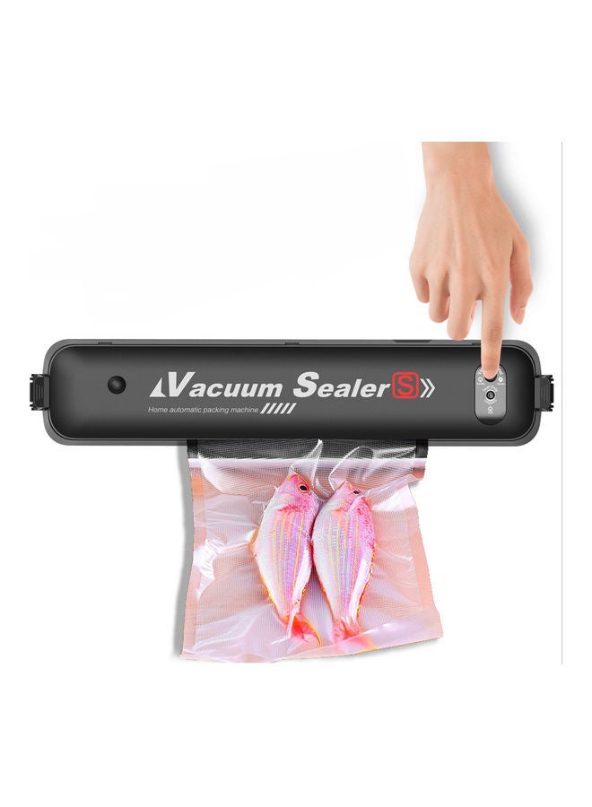 Automatic Mini Type Food Vacuum Sealer with 15 Pocket Black 37.00 x 5.50 7.00cm