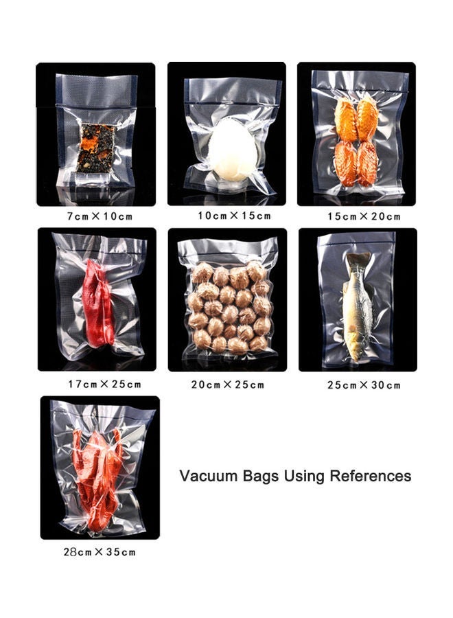 One-Touch Automatic Vacuum Sealing Machine With Bags Food Saver Black 37.30*7.00*8.50cm