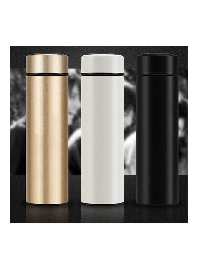 Vacuum Thermos Led Temperature Display Water Bottle Stainless Steel Double Wall Insulated Cup Intelligent Travel Coffee Mugs Black 500ml