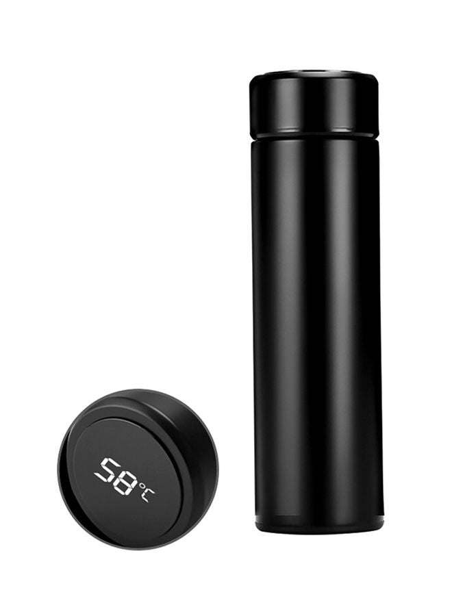 Stainless Steel Temperature Display Flasks Black 25x7x7centimeter