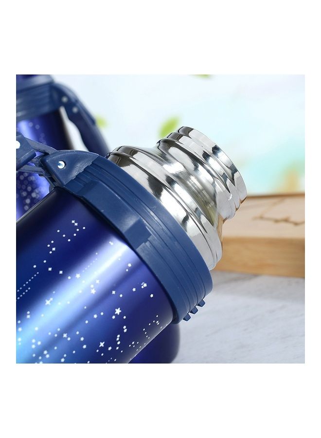 Stainless Steel Starry Sky Double-Layer Vacuum Flask Blue/White