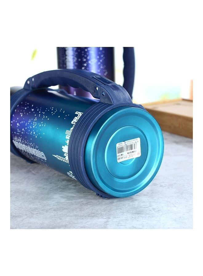 Stainless Steel Starry Sky Double-Layer Vacuum Flask Blue/White
