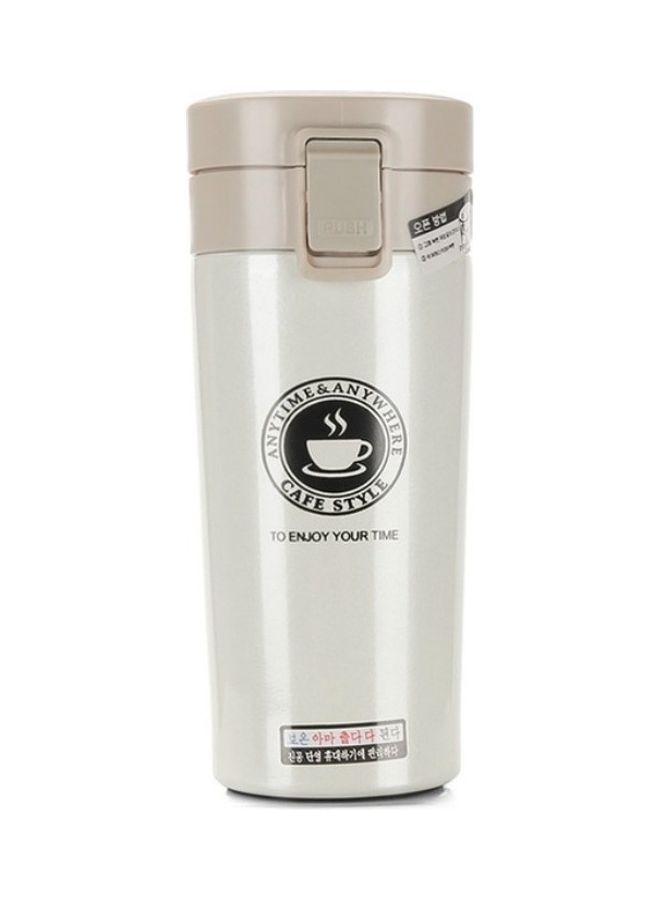Double Wall Stainless Steel Vacuum Flask White