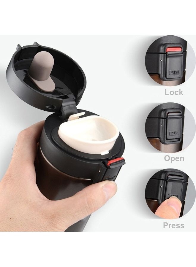 Double Wall Stainless Steel Vacuum Flask Black