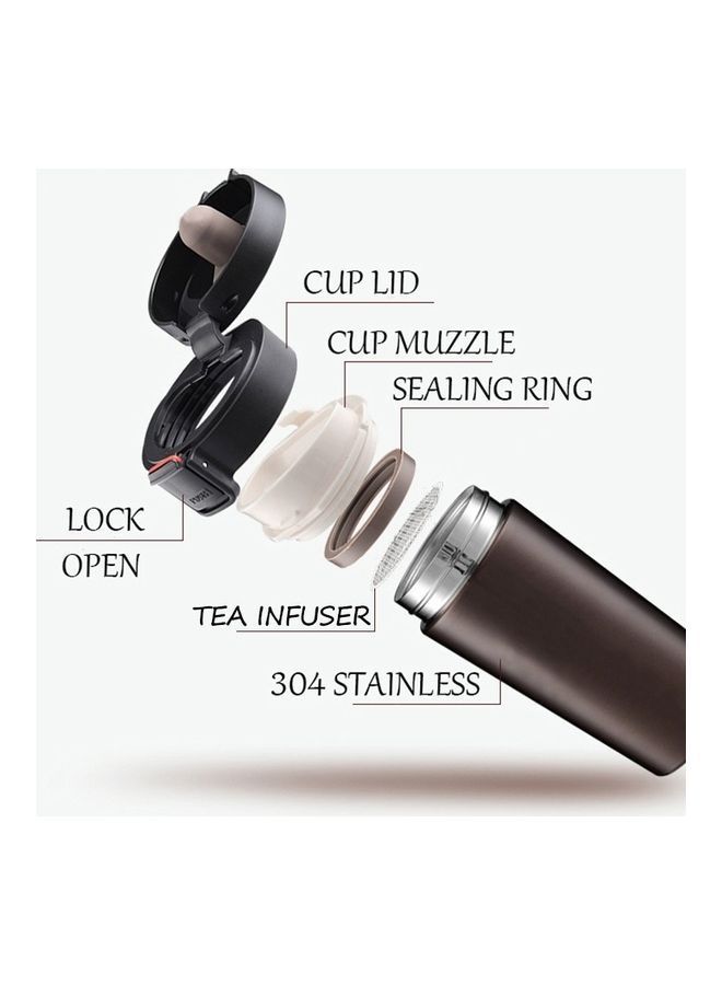 Double Wall Stainless Steel Vacuum Flask Black