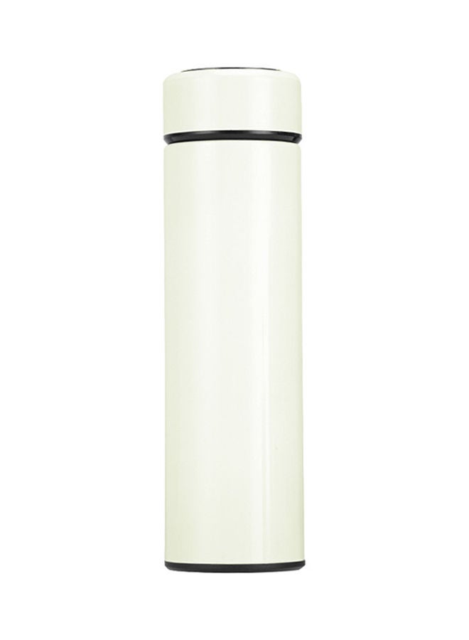Stainless Steel Temperature Display Flasks White 24x7x7centimeter